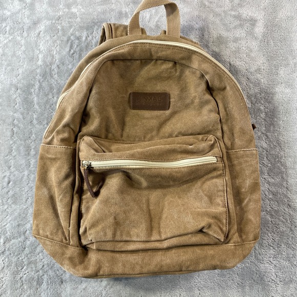 KINMAC Backpack Travel Book Bag Canvas Casual Daypack School College Brown - Picture 1 of 9